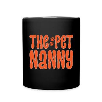 Pet Sitting Cat Dog Pet Sitter - Full Colour Mug - black - Front