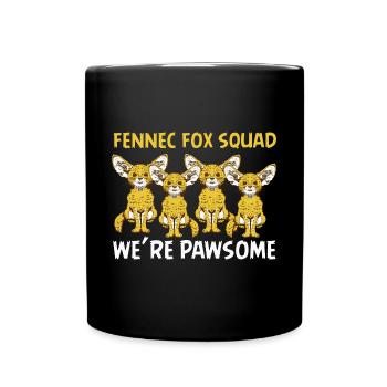 Fennec Fox Squad Pawsome Propriétaire de Fennec Foxes - Mug uni - noir - Devant