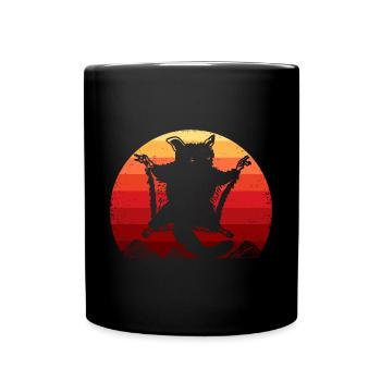 Retro Vintage Sugar Glider Owner Sugar Gliders - Full Colour Mug - black - Front