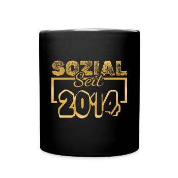 Sozialarbeiter 2014 - Tasse einfarbig - Schwarz - Vorne