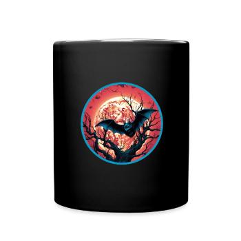Fledermäuse Fledermaus Flughunde Halloween - Tasse einfarbig - Schwarz - Vorne