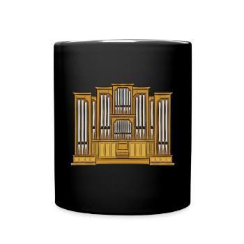 Organist: Organist, Church Organist, Organ - Full Colour Mug - black - Front