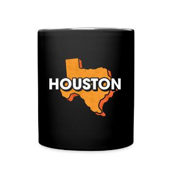 Houston Map Design for Proud Houston Residents - Full Colour Mug - black - Front