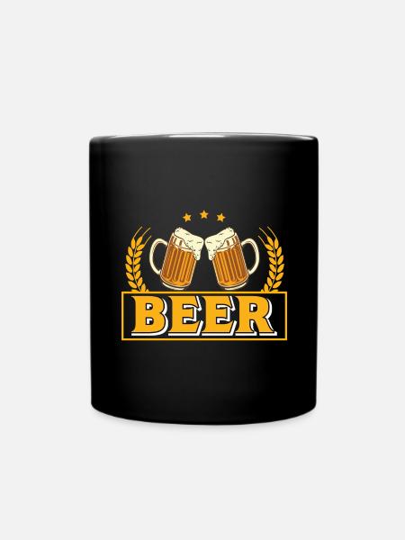 Beer Bier Bierliebhaber Biertrinker - Tasse einfarbig - Schwarz