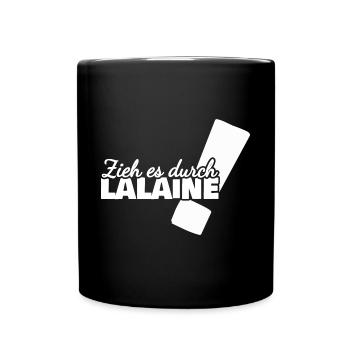 Aufgeben Lalaine - Tasse einfarbig - Schwarz - Vorne