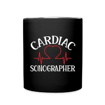 Cardiologue Échographie médicale Échographie - Mug uni - noir - Devant