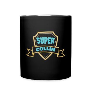 Wappen Collin - Tasse einfarbig - Schwarz - Vorne