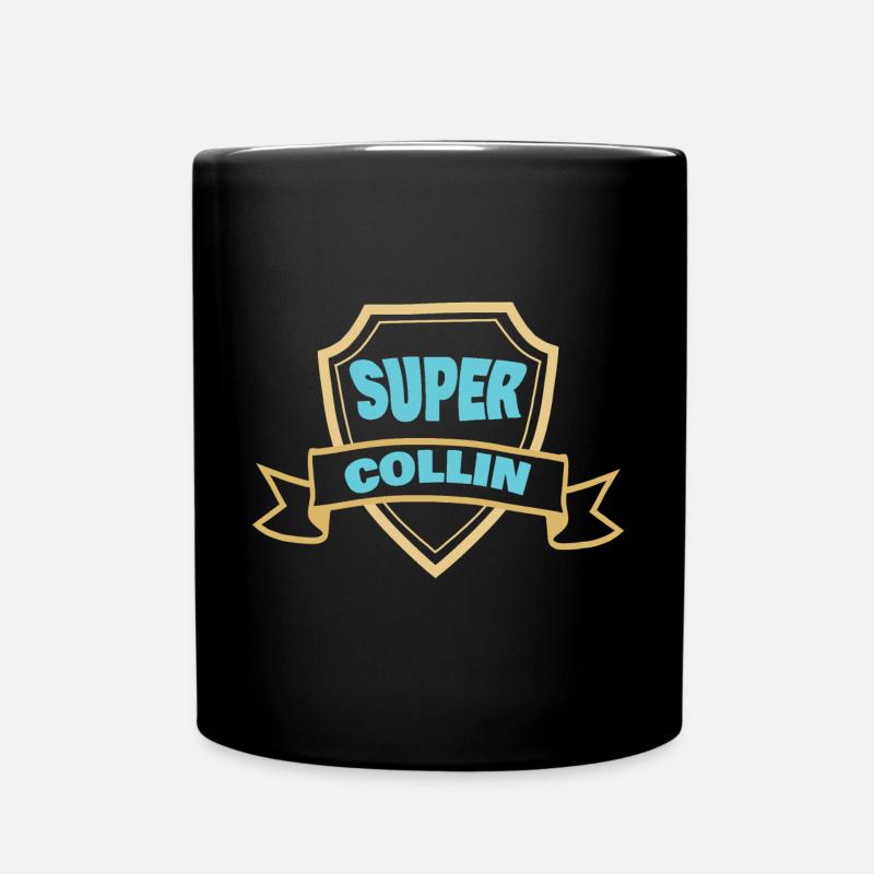 Wappen Collin - Tasse einfarbig - Schwarz