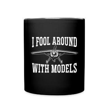 Ferngesteuertes Flugzeug Modellflugzeug - Tasse einfarbig - Schwarz - Vorne