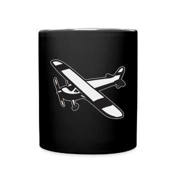 Ferngesteuertes Flugzeug Modellflugzeug - Tasse einfarbig - Schwarz - Vorne