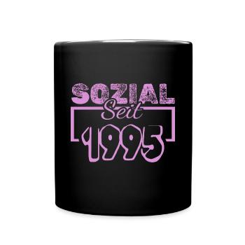 Jahr 1995 - Tasse einfarbig - Schwarz - Vorne