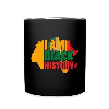 Black History Month Black History - Tasse einfarbig - Schwarz - Vorne