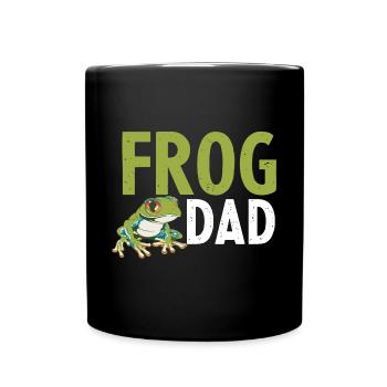 Frog Dad Father Herpetologist Amphibian Men - Full Colour Mug - black - Front