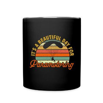 Paramoteur Parapente motorisé - Mug uni - noir - Devant