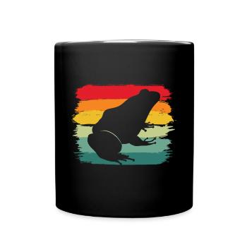 Vintage Amphibian Retro Herpetologist Frog Enthusi - Mug uni - noir - Devant