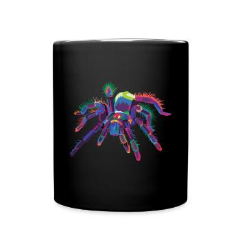 Colorful Spider Pop Art Tarantula - Full Colour Mug - black - Front