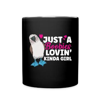 Blue-footed Booby Seabird Blue-footed Booby Seabird - Full Colour Mug - black - Front