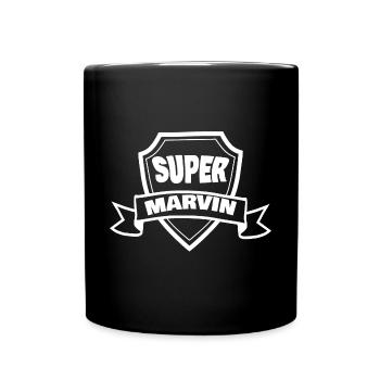 Geschenk für Marvin - Tasse einfarbig - Schwarz - Vorne