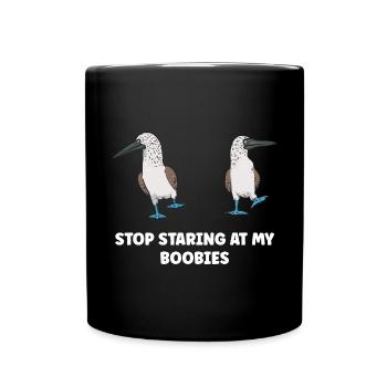 Blue-footed Booby Seabird Blue-footed Booby Seabird - Full Colour Mug - black - Front