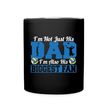 I'm His Dad I'm Also His Biggest Fan Father Volley - Full Colour Mug - black - Front