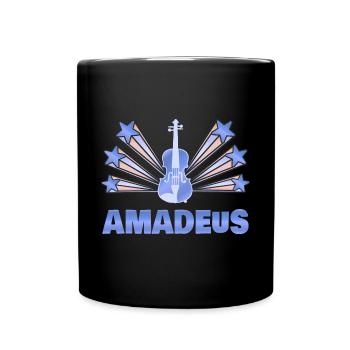 Geschenk für Amadeus - Tasse einfarbig - Schwarz - Vorne