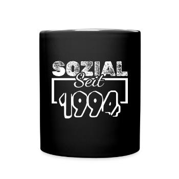 Sozialarbeiter 1994 - Tasse einfarbig - Schwarz - Vorne