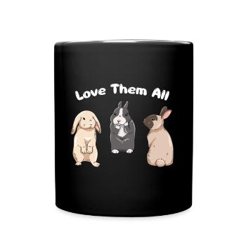 Conception de lapin mignon pour les propriétaires de lapins - Mug uni - noir - Devant