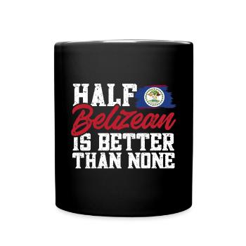 Belize Flagge Belizer - Tasse einfarbig - Schwarz - Vorne