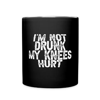 Je ne suis pas ivre, j’ai mal aux genoux 3 - Mug uni - noir - Devant