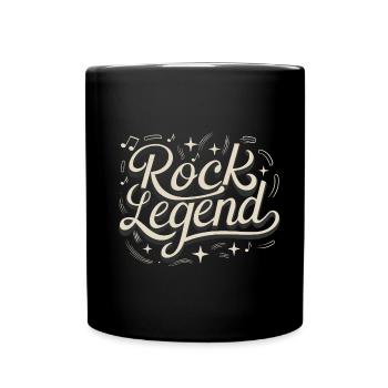 Rock Legend Rock And Roll Musikliebhaber - Tasse einfarbig - Schwarz - Vorne
