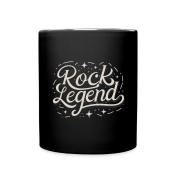 Rock Legend Rock And Roll Musikliebhaber - Tasse einfarbig - Schwarz - Vorne