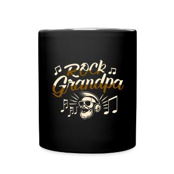 Rock, Grand-père, Alt Rocker, Grand-père, Grand-père, Mélomane - Mug uni - noir - Devant