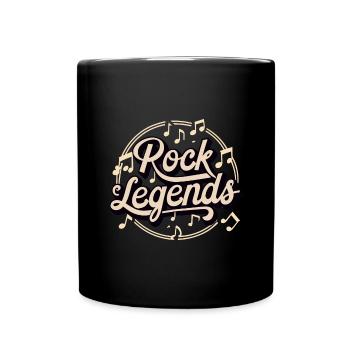 Rock Legends Rock And Roll Musikliebhaber - Tasse einfarbig - Schwarz - Vorne