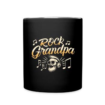 Rock, Grand-père, Alt Rocker, Grand-père, Grand-père, Mélomane - Mug uni - noir - Devant