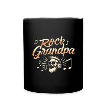 Rock, Grand-père, Alt Rocker, Grand-père, Grand-père, Mélomane - Mug uni - noir - Devant