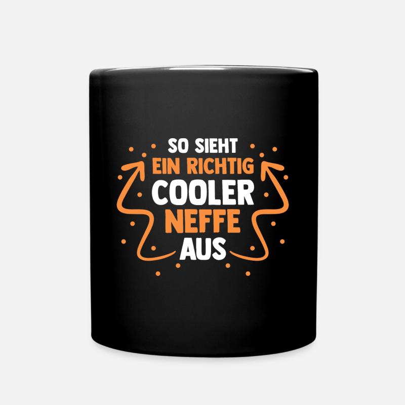 Cooler Neffe - Tasse einfarbig - Schwarz