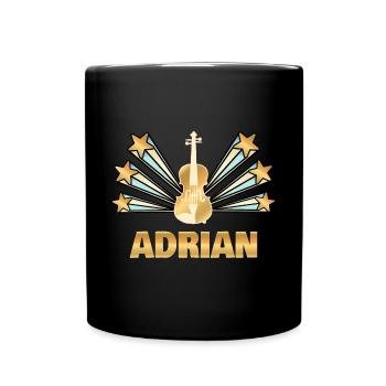 Musikinstrument Aidan - Tasse einfarbig - Schwarz - Vorne