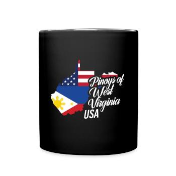 Filipinos from West Virginia Design for Fil-Ams - Full Colour Mug - black - Front