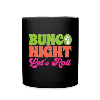Jeu de dés Bunco - Mug uni - noir - Devant