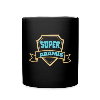 Vorname Aramis - Tasse einfarbig - Schwarz - Vorne