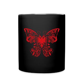 Albanian Flag Albanian Eagle Shqiponja - Full Colour Mug - black - Front