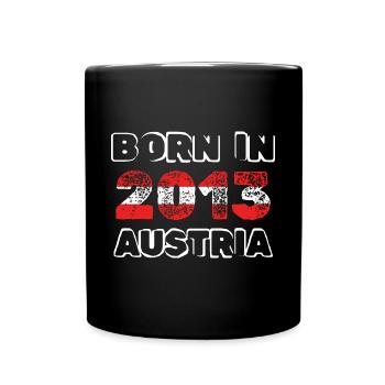 Geboren 2013 - Tasse einfarbig - Schwarz - Vorne