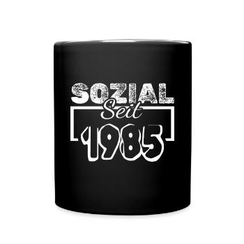 Social 1985 - Full Colour Mug - black - Front