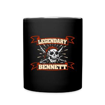 Geschenk für Bennett - Tasse einfarbig - Schwarz - Vorne
