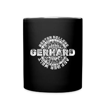 Gerhard comme prénom - Mug uni - noir - Devant