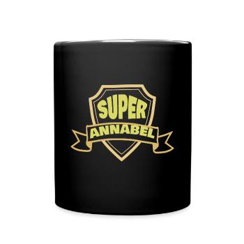 Annabel als Frauenname - Tasse einfarbig - Schwarz - Vorne
