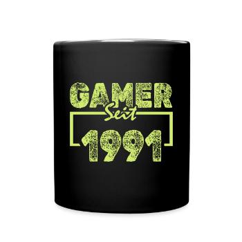 Daddeln 1991 - Tasse einfarbig - Schwarz - Vorne