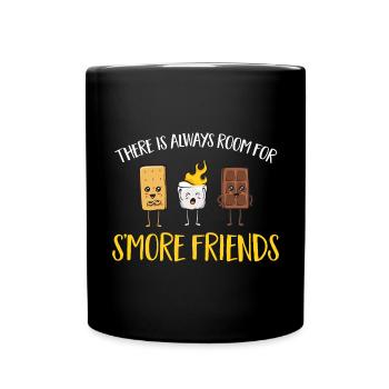 S'more Lagerfeuer Marshmallow Camping - Tasse einfarbig - Schwarz - Vorne