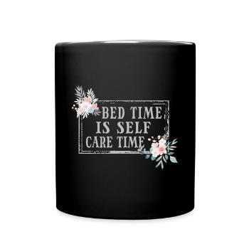 Bed Time Napetizer Self Care Sofa Bed - Full Colour Mug - black - Front
