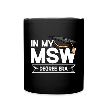 Master Of Social Work Soziale Arbeit Studium - Tasse einfarbig - Schwarz - Vorne